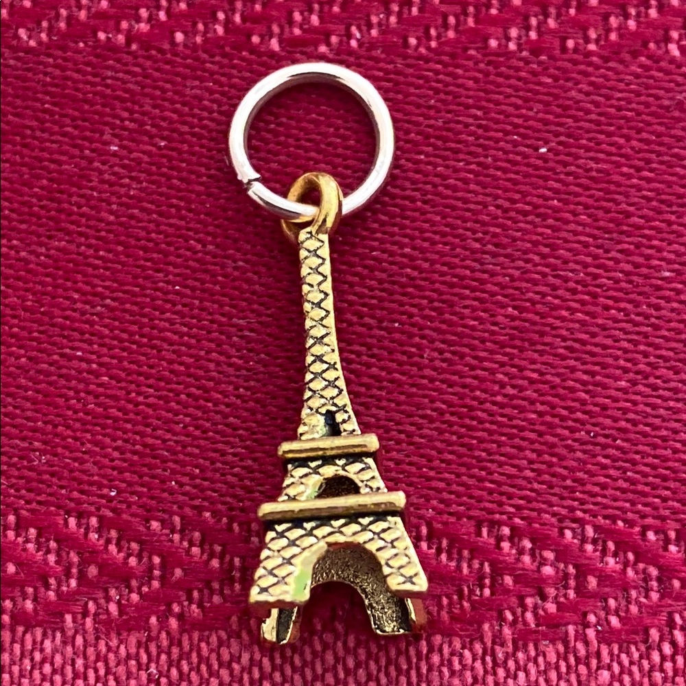 5/$10❤️❤️❤️NEW Brass Eiffel Tower Charm Pendant
